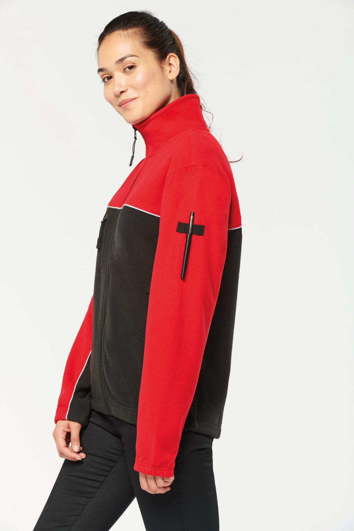 Veste micropolaire bicolore écoresponsable unisexe - WK904 – Image 5
