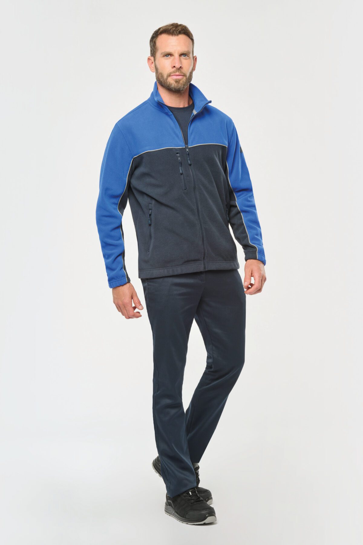 Veste micropolaire bicolore écoresponsable unisexe - WK904 – Image 36