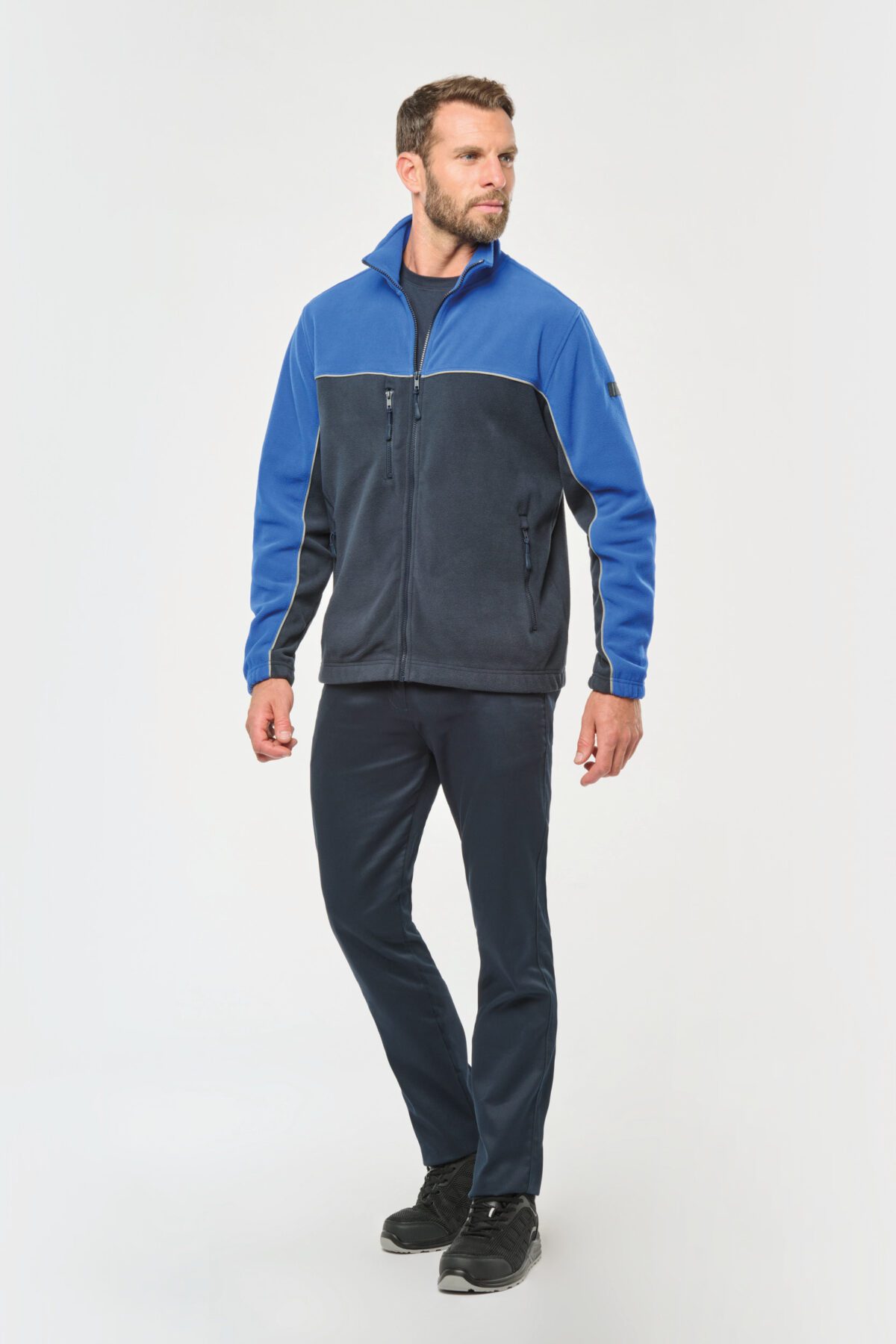 Veste micropolaire bicolore écoresponsable unisexe - WK904 – Image 17