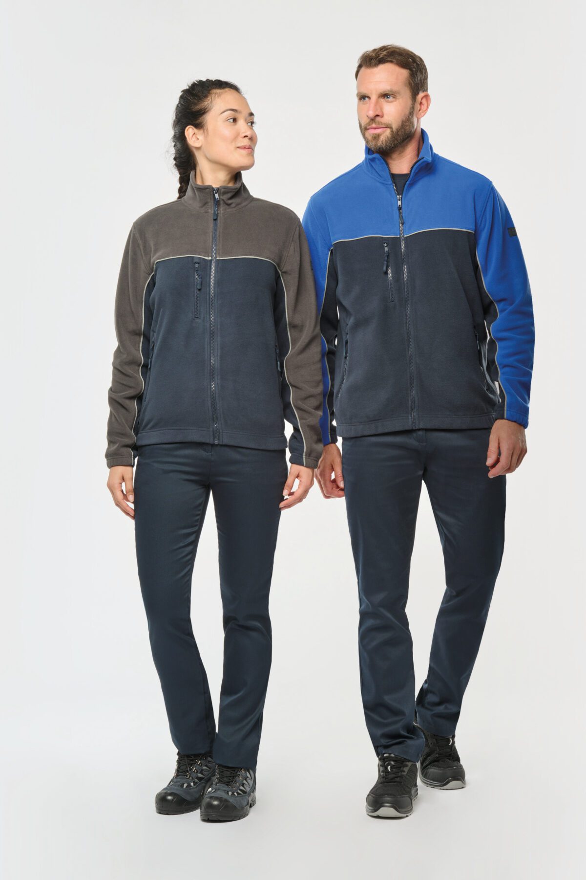 Veste micropolaire bicolore écoresponsable unisexe - WK904 – Image 14