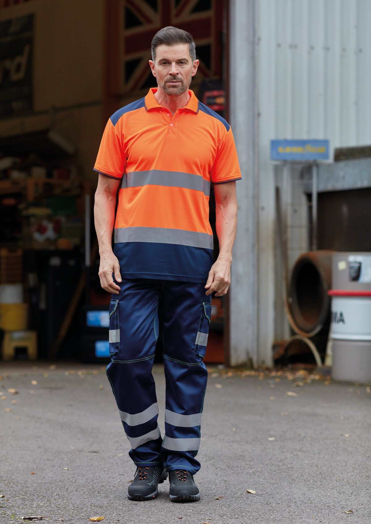 Polo bicolore haute visibilité - YHVJ220 – Image 2