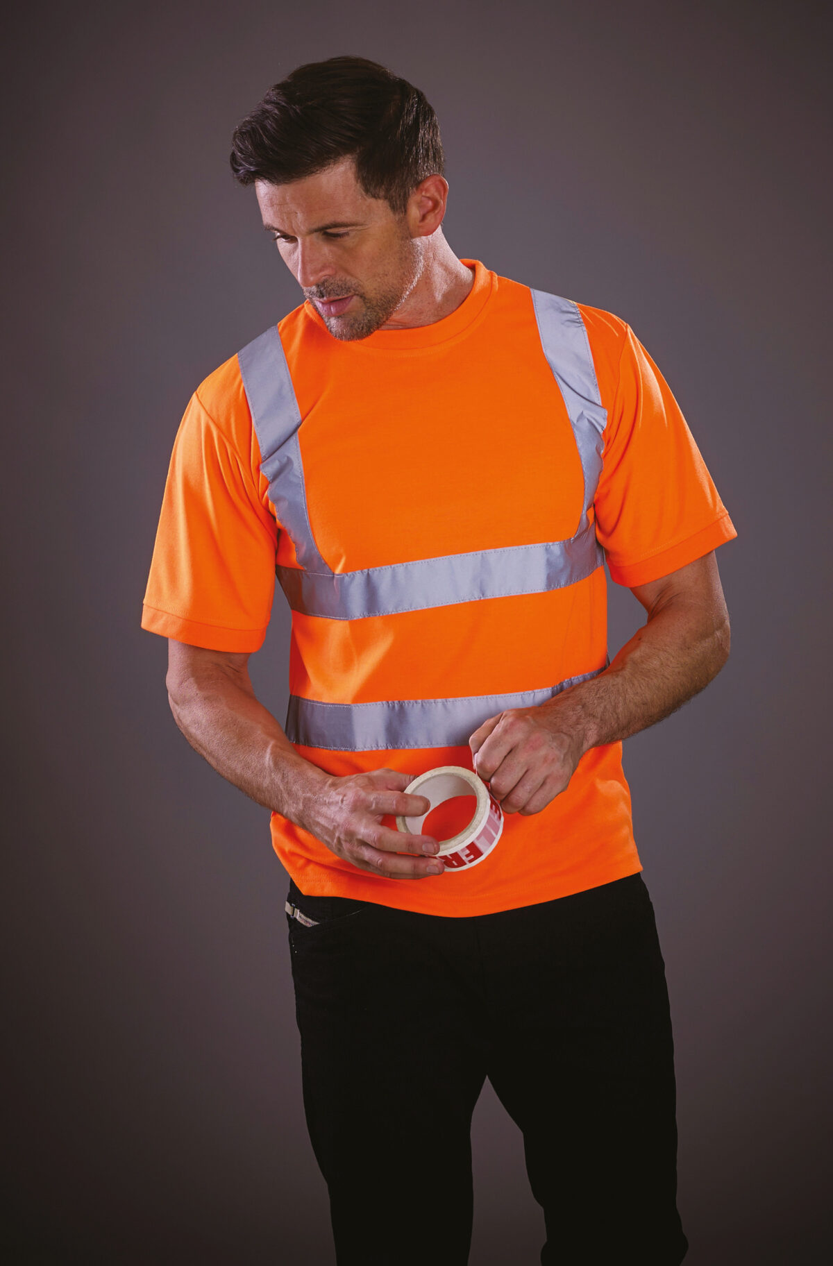 T-shirt personnalisé haute visibilité manches courtes