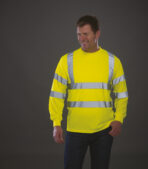 T-shirt personnalisé haute visibilité en manches longues