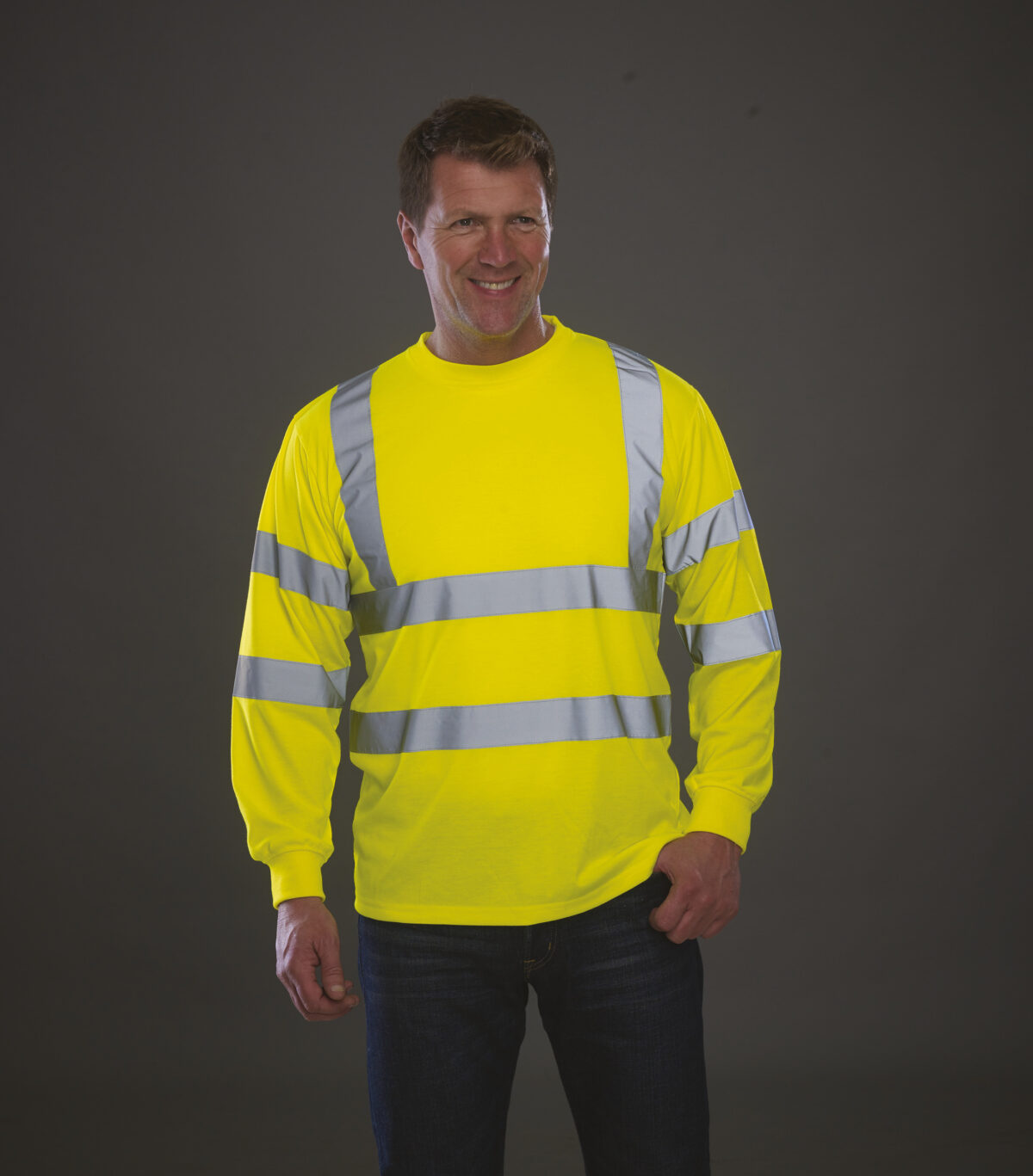 T-shirt personnalisé haute visibilité manches longues - YHVJ420 – Image 2