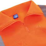 Sweat-shirt personnalisé 1/4 zip haute visibilité - YHVK06 – Image 2