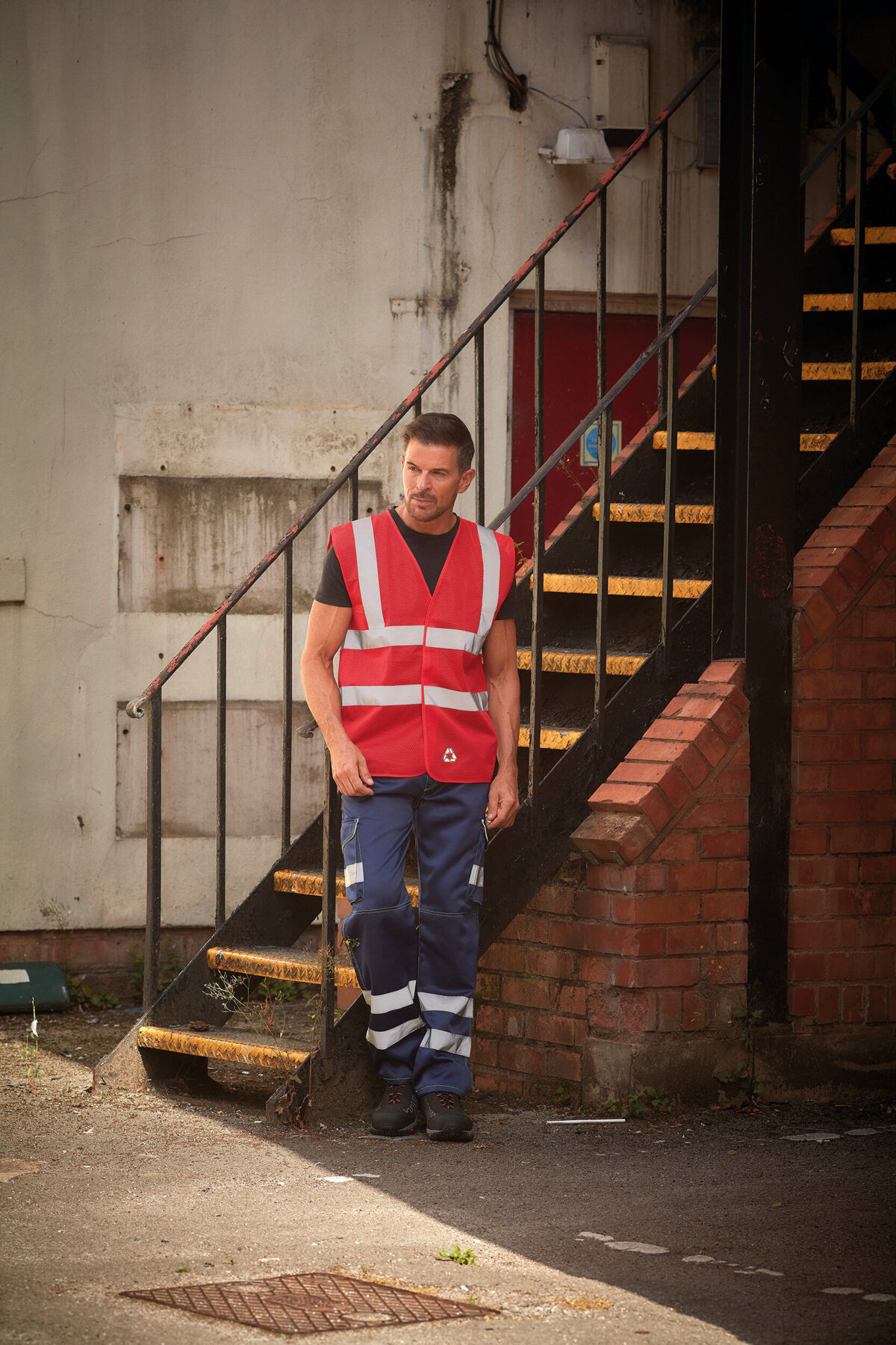 Gilet haute visibilité à maille ajourée recyclée - YHVW120 – Image 13