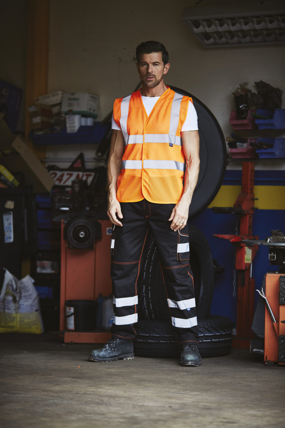 Gilet haute visibilité à maille ajourée recyclée - YHVW120 – Image 3