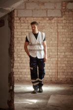 Gilet haute visibilité à maille ajourée recyclée - YHVW120 – Image 5