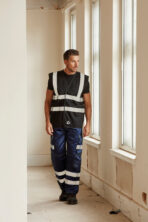 Gilet haute visibilité à maille ajourée recyclée - YHVW120 – Image 6
