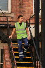 Gilet haute visibilité à maille ajourée recyclée - YHVW120 – Image 8