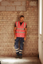 Gilet haute visibilité à maille ajourée recyclée - YHVW120 – Image 10