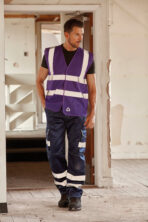 Gilet haute visibilité à maille ajourée recyclée - YHVW120 – Image 11