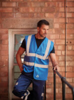 Gilet haute visibilité à maille ajourée recyclée - YHVW120 – Image 12