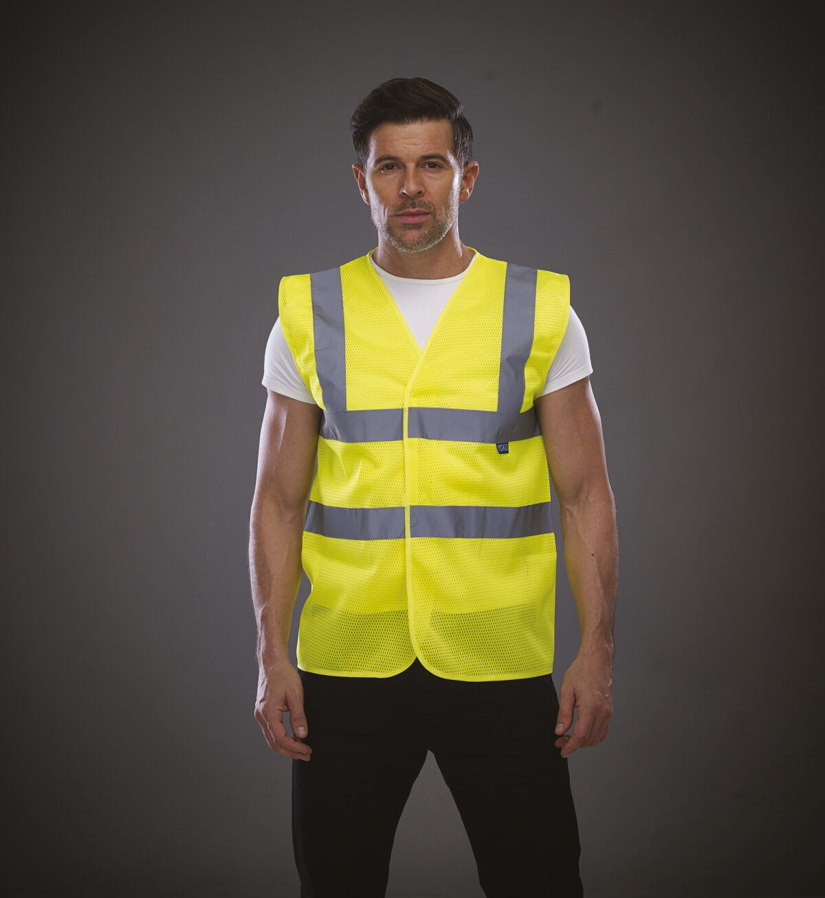 Gilet haute visibilité à maille ajourée recyclée - YHVW120 – Image 1
