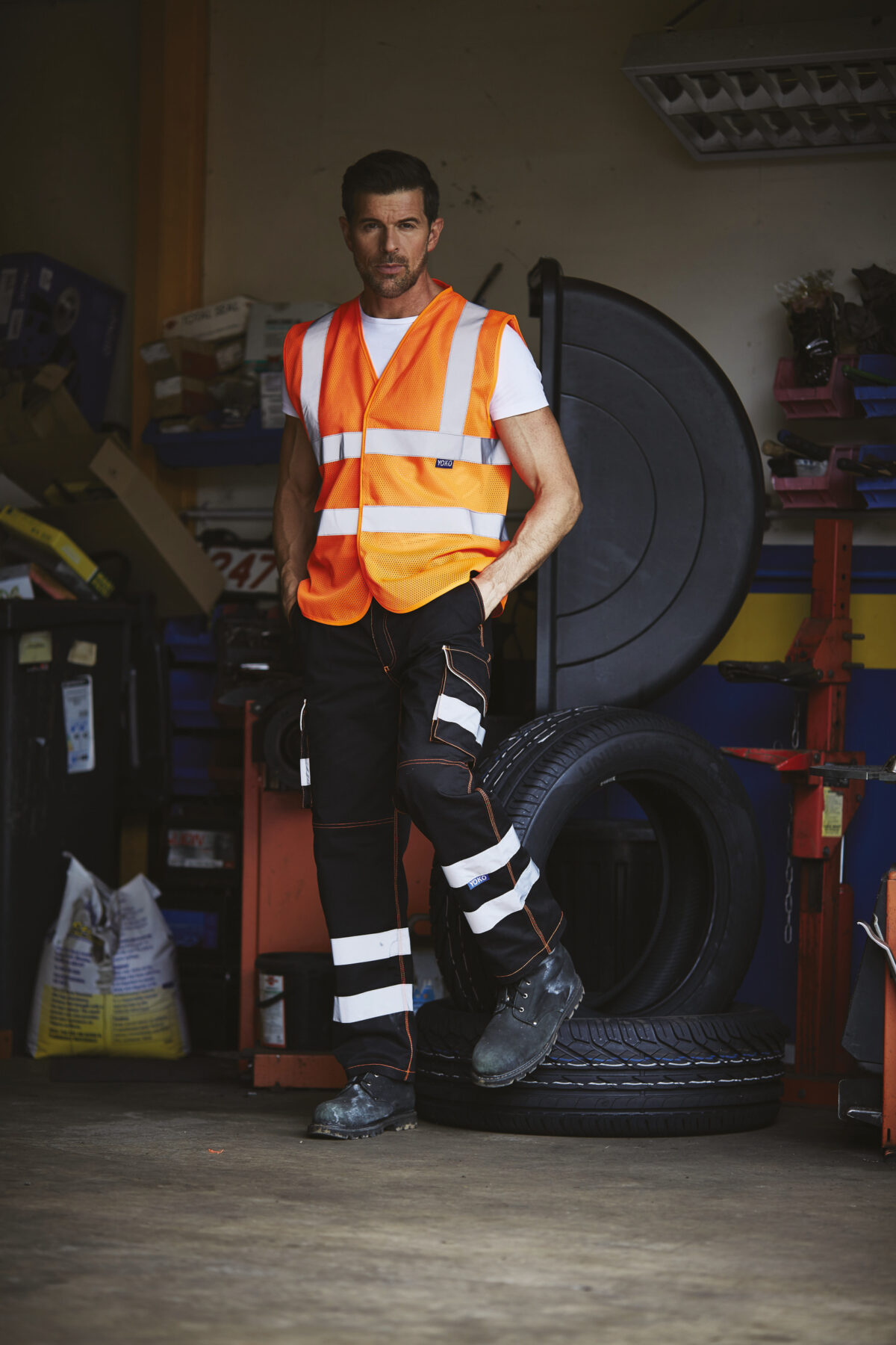 Gilet haute visibilité à maille ajourée recyclée - YHVW120 – Image 2