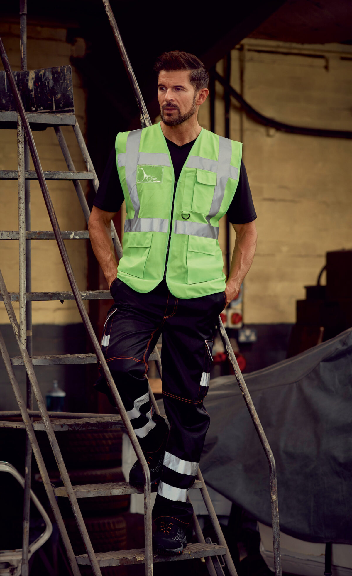 Gilet multifonction haute visibilité - YHVW801 – Image 1