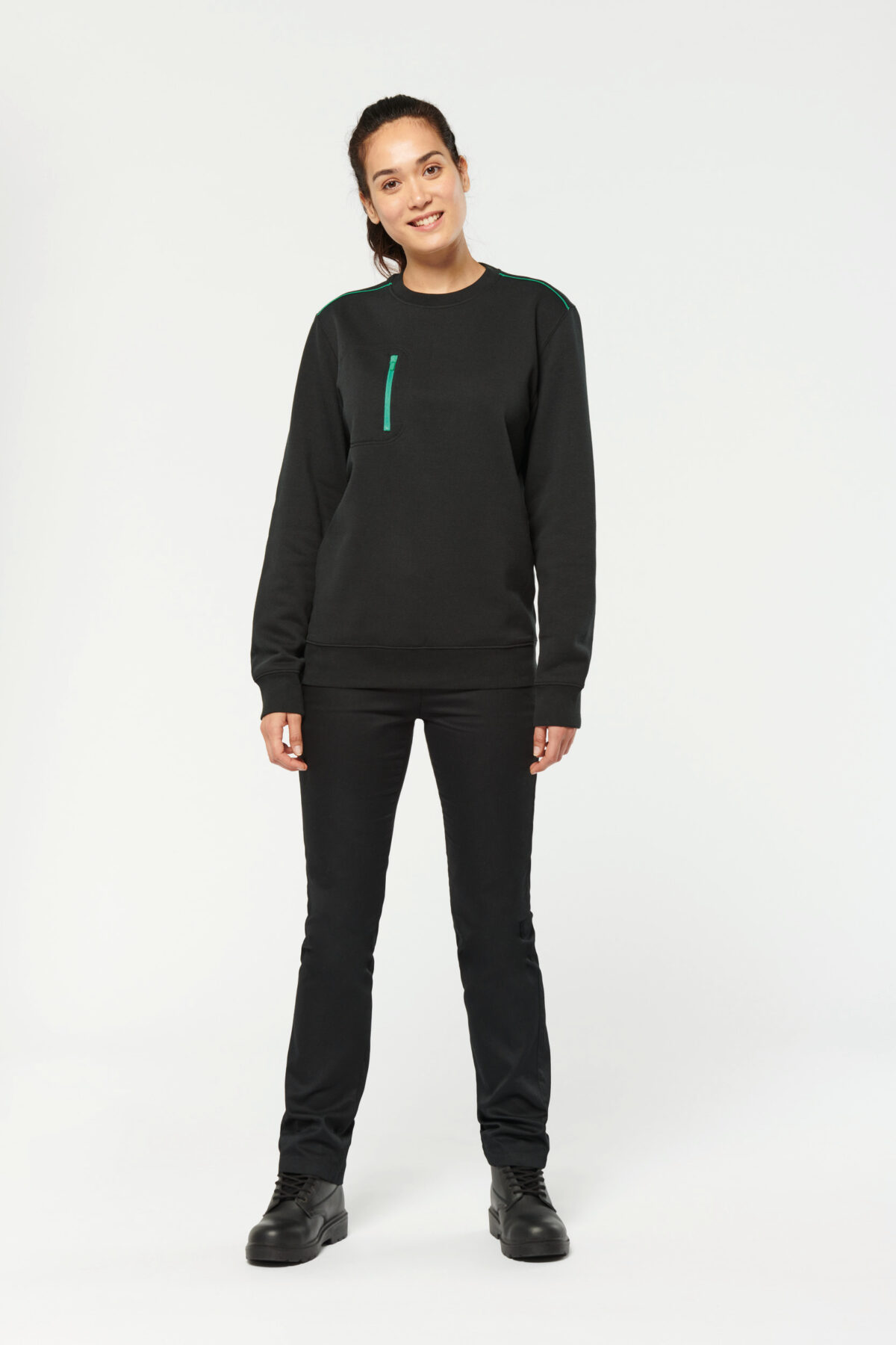 Sweat-shirt personnalisé Day To Day zip poche contrastée unisexe - WK403 – Image 12