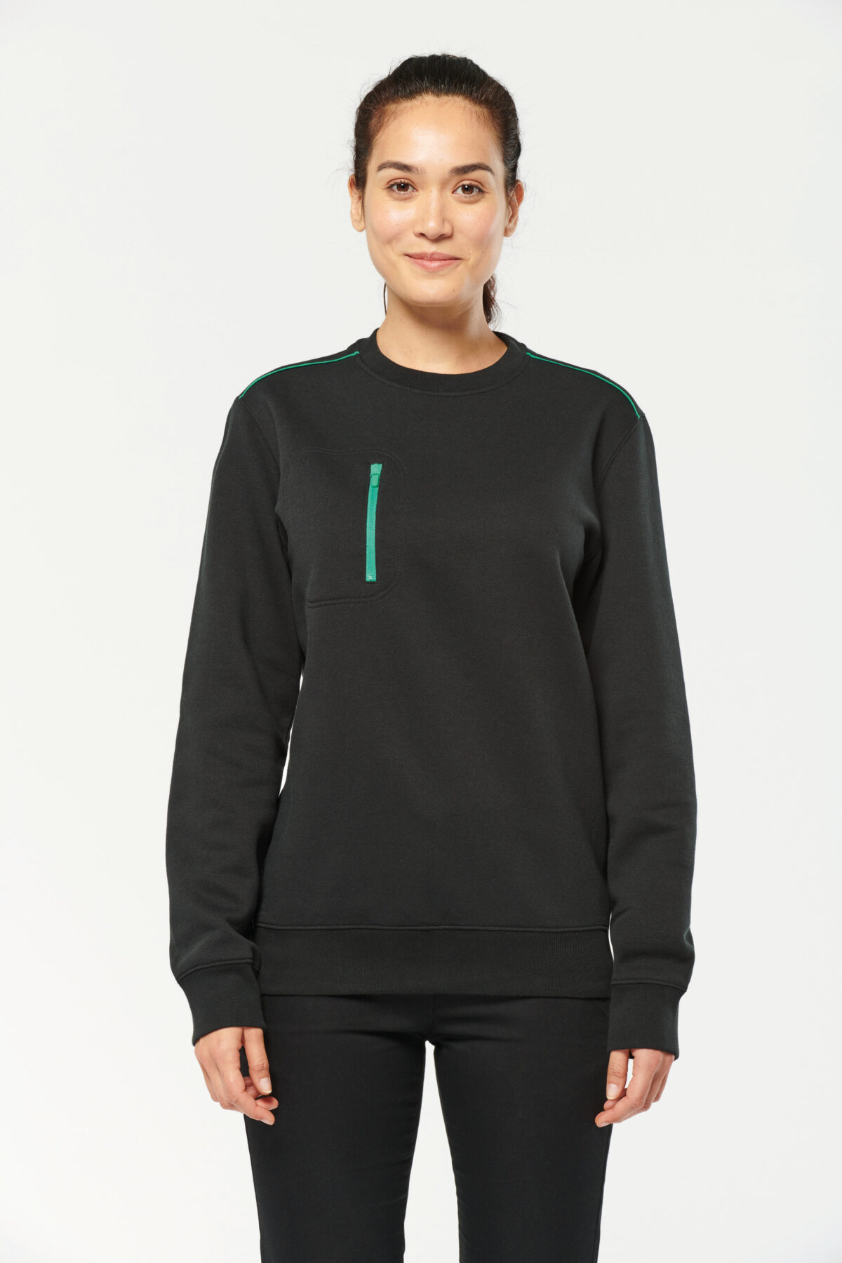 Sweat-shirt personnalisé Day To Day zip poche contrastée unisexe - WK403 – Image 8