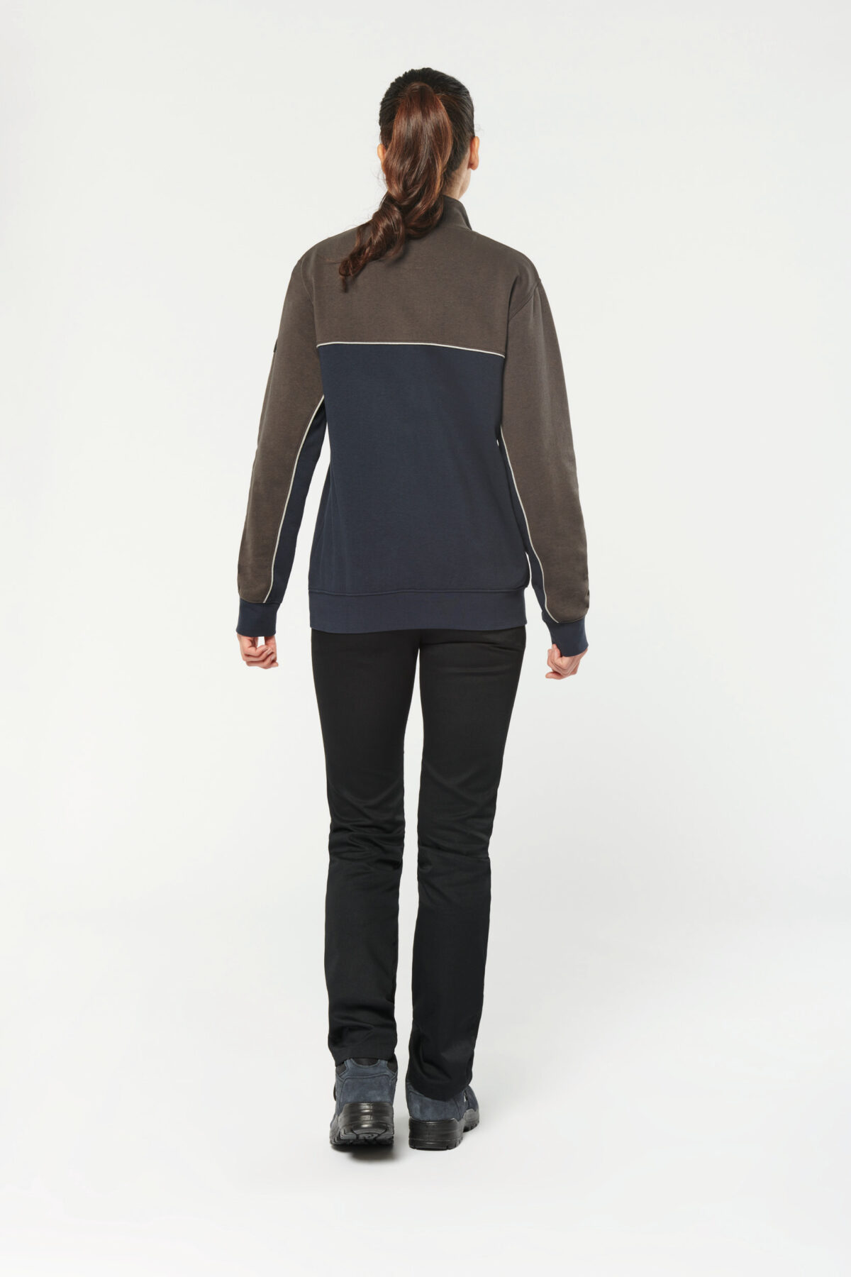 Sweat-shirt personnalisé écoresponsable col zippé unisexe - WK404 – Image 31