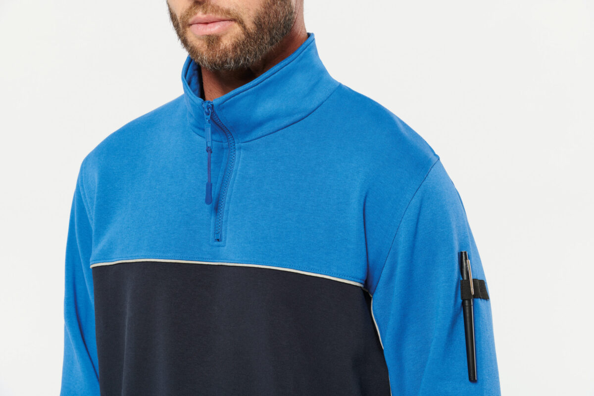 Sweat-shirt personnalisé écoresponsable col zippé unisexe - WK404 – Image 27