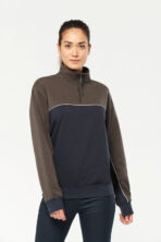 Sweat-shirt personnalisé écoresponsable col zippé unisexe - WK404 – Image 5