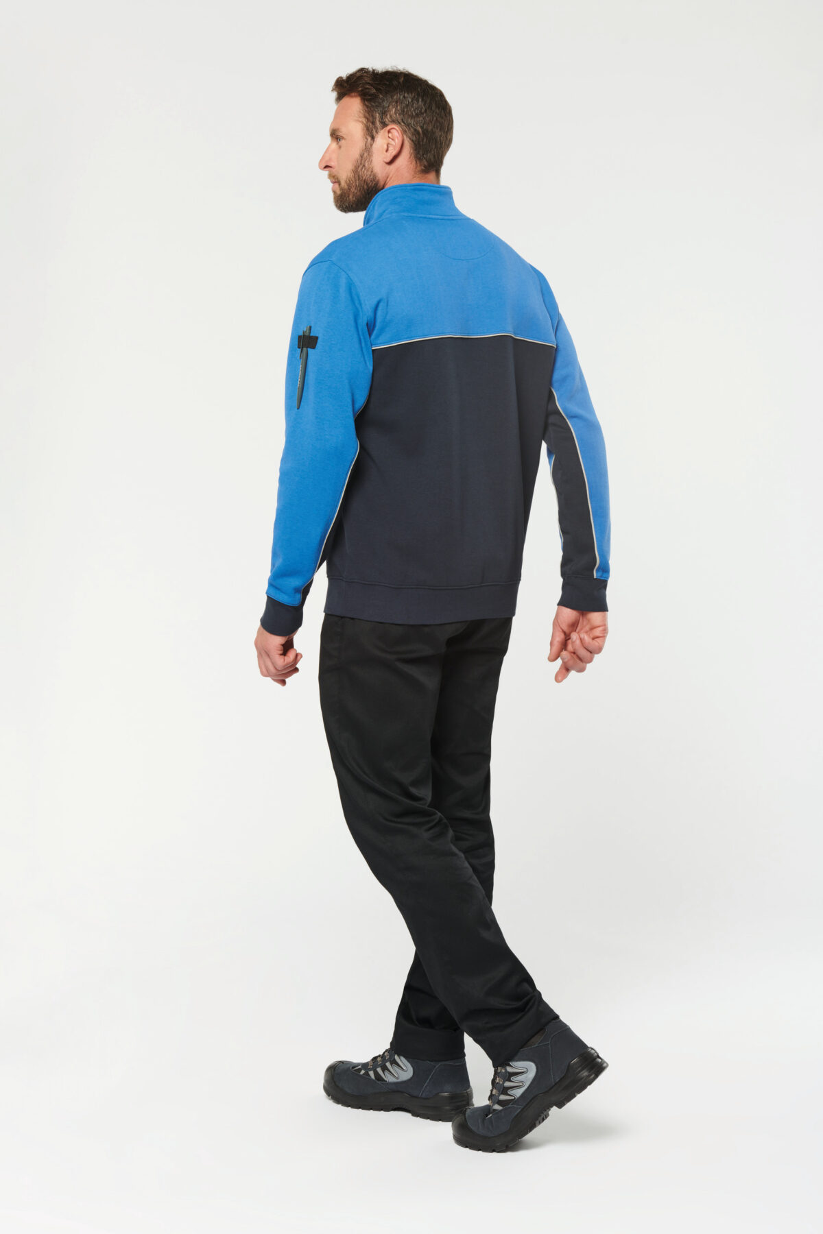 Sweat-shirt personnalisé écoresponsable col zippé unisexe - WK404 – Image 33