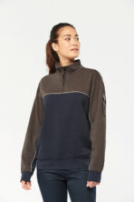 Sweat-shirt personnalisé écoresponsable col zippé unisexe - WK404 – Image 34