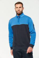 Sweat-shirt personnalisé écoresponsable col zippé unisexe - WK404 – Image 2