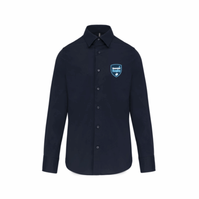CHEMISE COTON ML - K529 NAVY